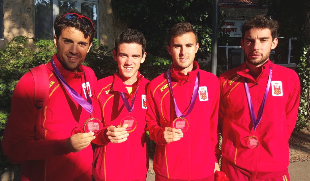 El ciezano Manuel Bermúdez medalla de oro en la Copa de Europa con el equipo español de 20 kilómetros marcha