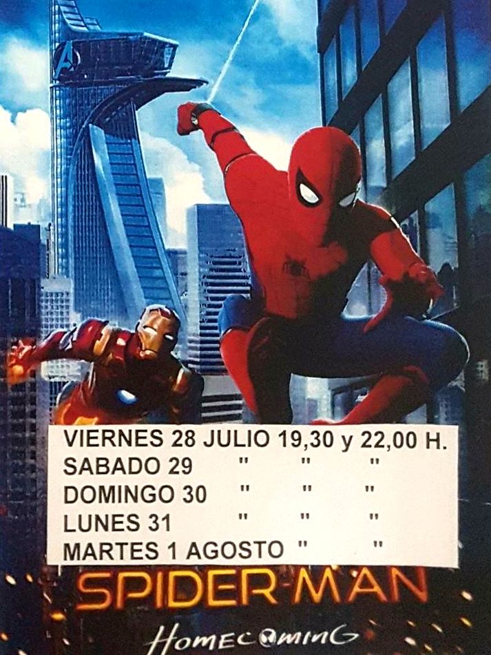 Imagen del cartel para el Cine Spiderman en Cieza.