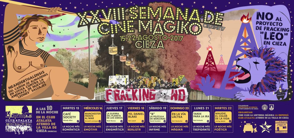 Imagen del Cartel de la Semana de Cine Mágico en Cieza. y la proyección de sus películas.