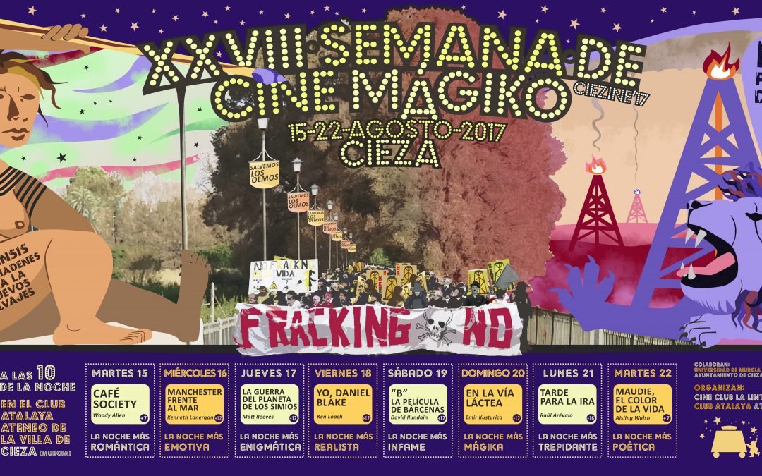 Imagen del Cartel de la Semana de Cine Mágico en Cieza. y la proyección de sus películas.