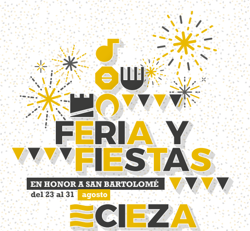Imagen del Cartel del programa de la feria y fiestas San Bartolomé Cieza 2017.