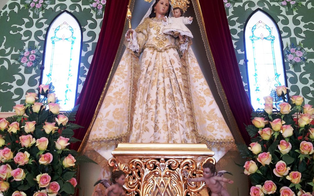 Fotografía de la Santísima Virgen del Buen Suceso, patrona de Cieza en su ermita