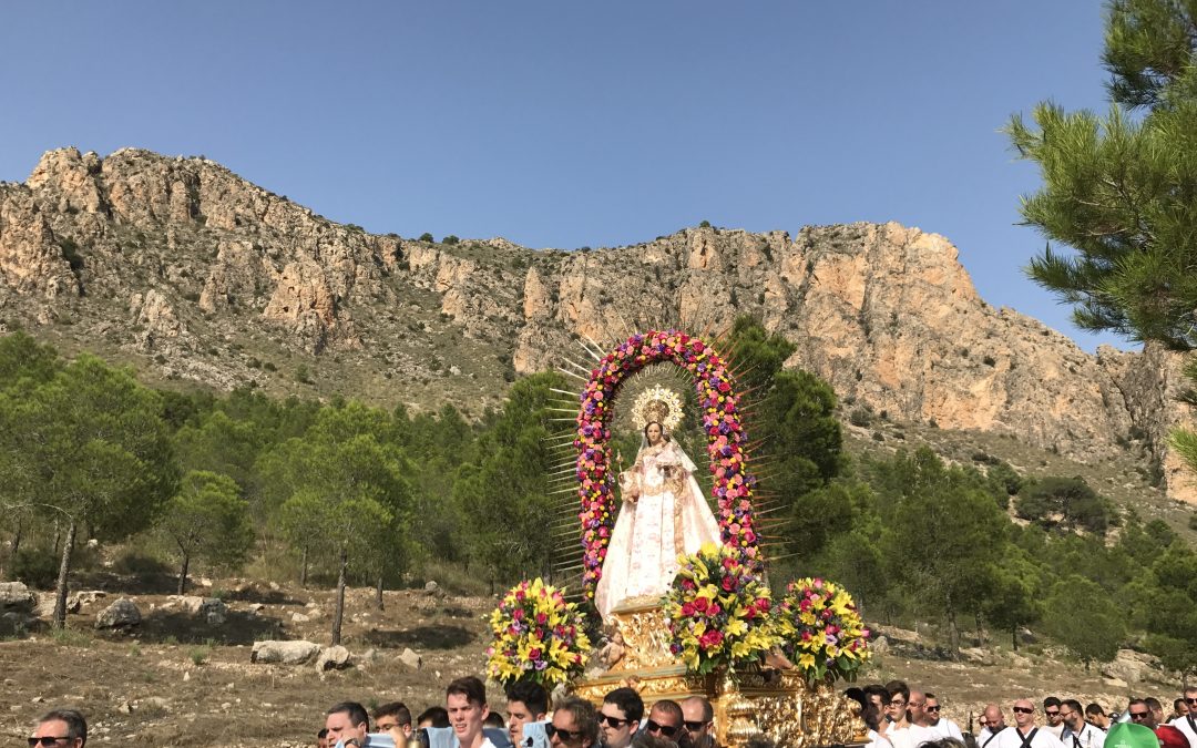 Foto de la llegada de la Virgen del Buen Suceso a la Iglesia de la Asunción de Cieza.