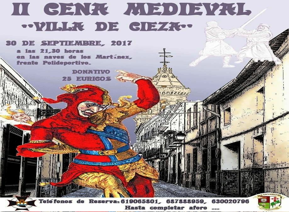 Imagen del cartel de la ll Gran Cena Medieval de la villa de Cieza