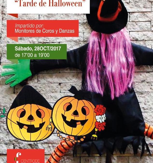 Imagen del cartel del taller Tarde de Halloween en el Centro de Folclore de Cieza.