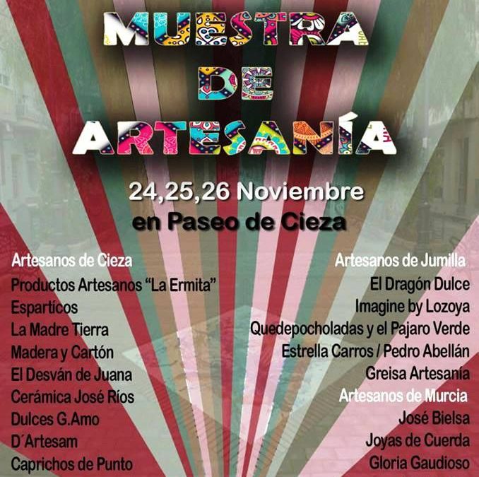 Foto del cartel de la Muestra de Artesanía en Cieza
