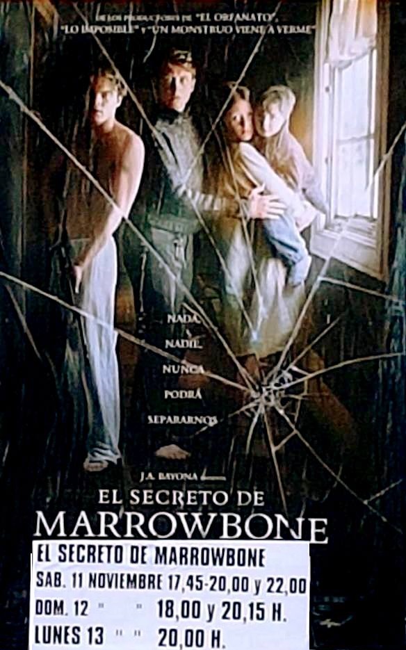 Fotografía del Cartel 'El secreto de Marrowbone' película que podremos ver en el Auditorio Aurelio Guirao de Cieza.