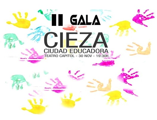 Imagen del Cartel de la Gala Cieza ciudad educadora en el Teatro Capitol de Cieza.