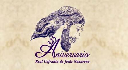 Imagen logotipo del 325 Aniversario de la Real Cofradía de Jesús Nazareno.