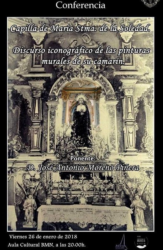 Cartel de la Conferencia de la Cofradía de María Santísima de la Soledad, Cieza.
