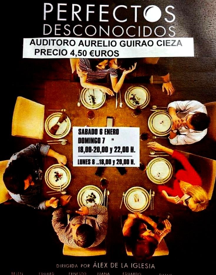 Cartel de la Película en el cine del Auditorio Aurelio Guirao, Cieza.
