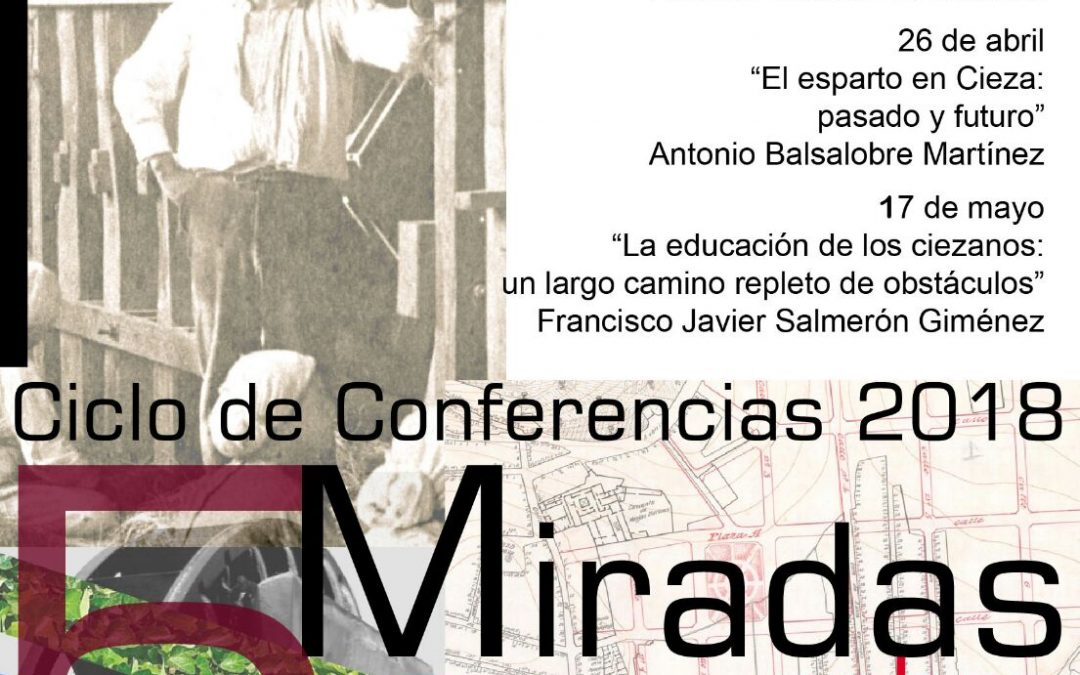 Cartel charlas del Centro Histórico Fray Pascual Salmerón de Cieza.