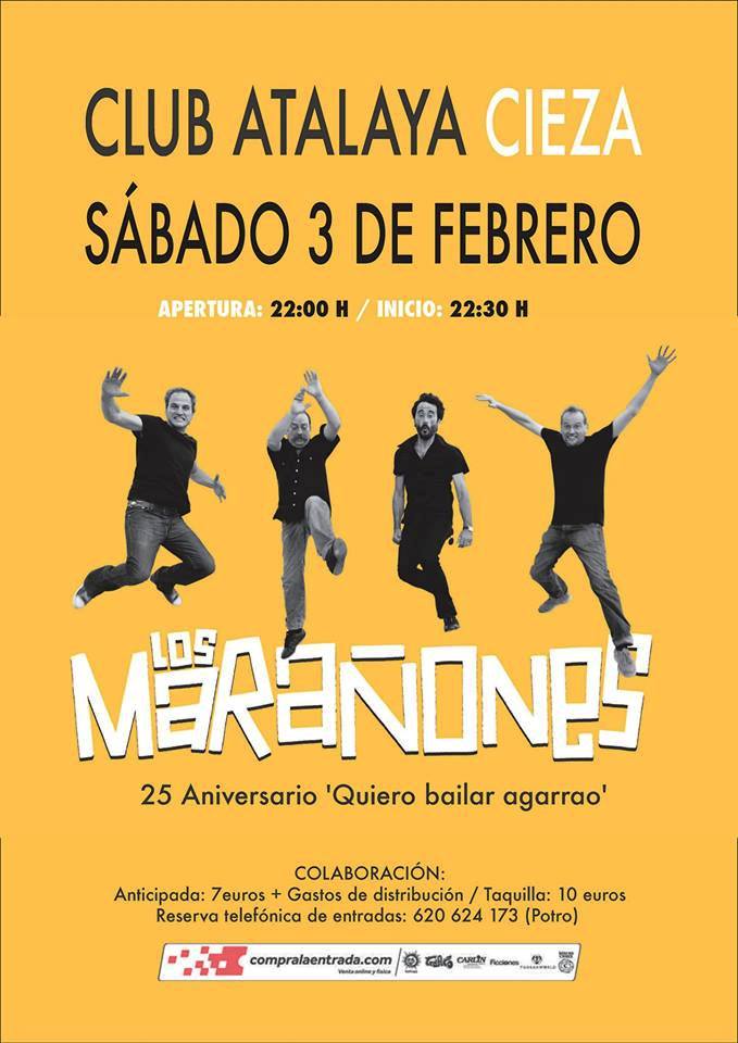 Imagen del cartel concierto de Los Marañones en Cieza