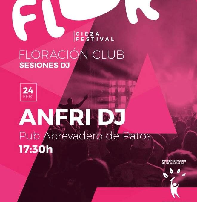 Cartel del primero concierto de Floración Club en Cieza.