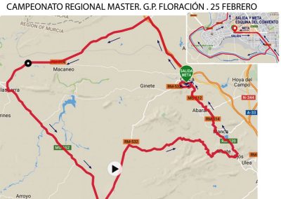 Mapa del Recorrido-máster Gran Premio Floración de Cieza.