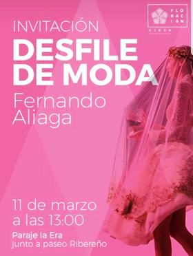 Imagen del Cartel del Desfile de Moda de Fernando Aliaga por la Floración de Cieza.