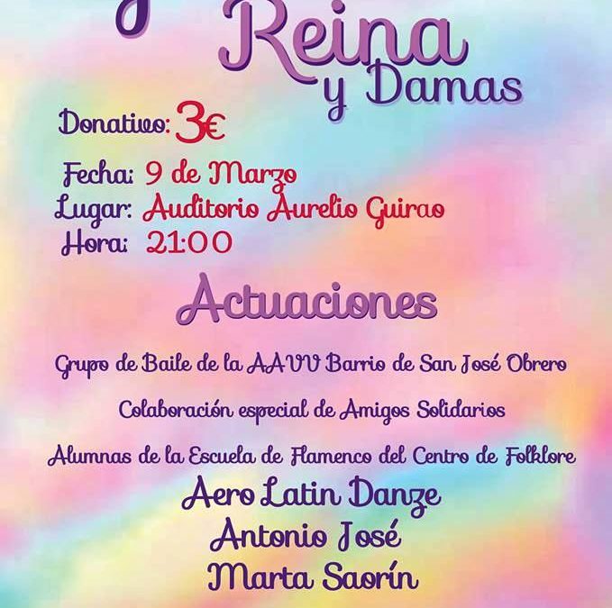 Montaje del Cartel de la Gala elección Reina de las Fiestas San José Obrero de Cieza.