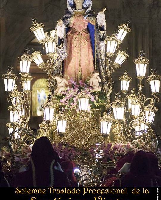 Imagen del Cartel del Traslado de la Virgen de los Dolores de Cieza