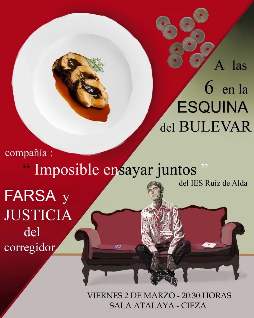 Imagen del Cartel del Teatro: "Farsa y justicia del corregidor" en Cieza.
