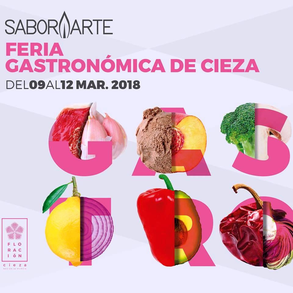 Cartel de SaborArte Feria de Gastronómia de Cieza.
