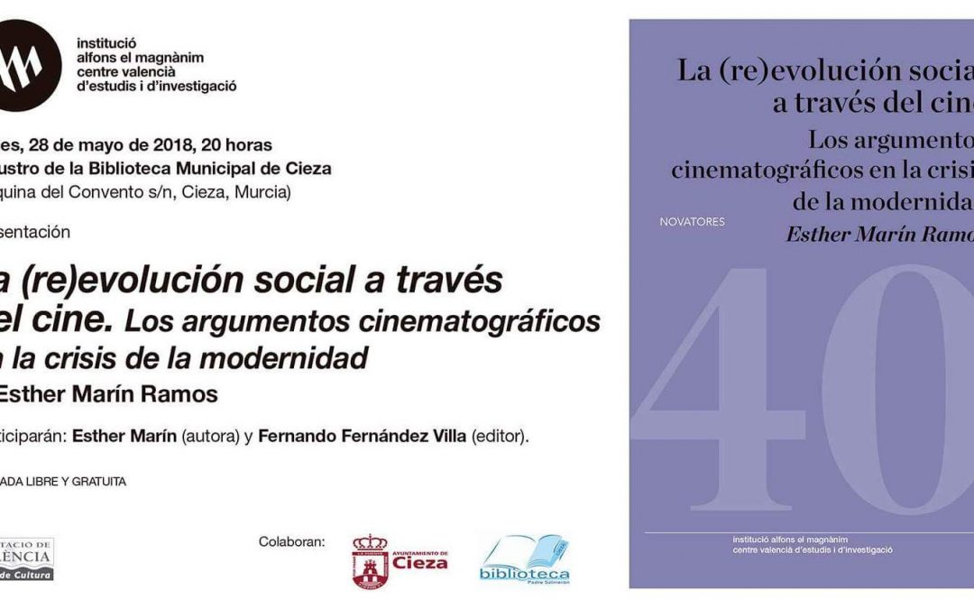 Información de la Presentación libro La evolución social a través del cine en Cieza.