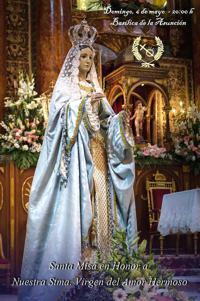 Foto del domingo de la Misa en honor a la Santísima Virgen del Amor Hermoso.