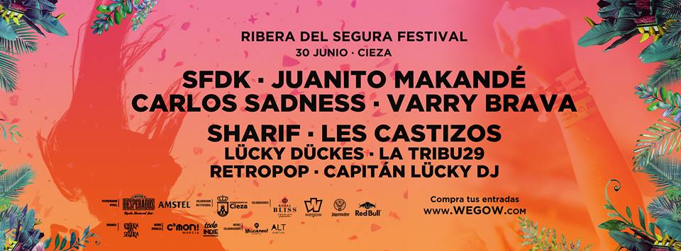 Cartel del festival Ribera del Segura en Cieza.