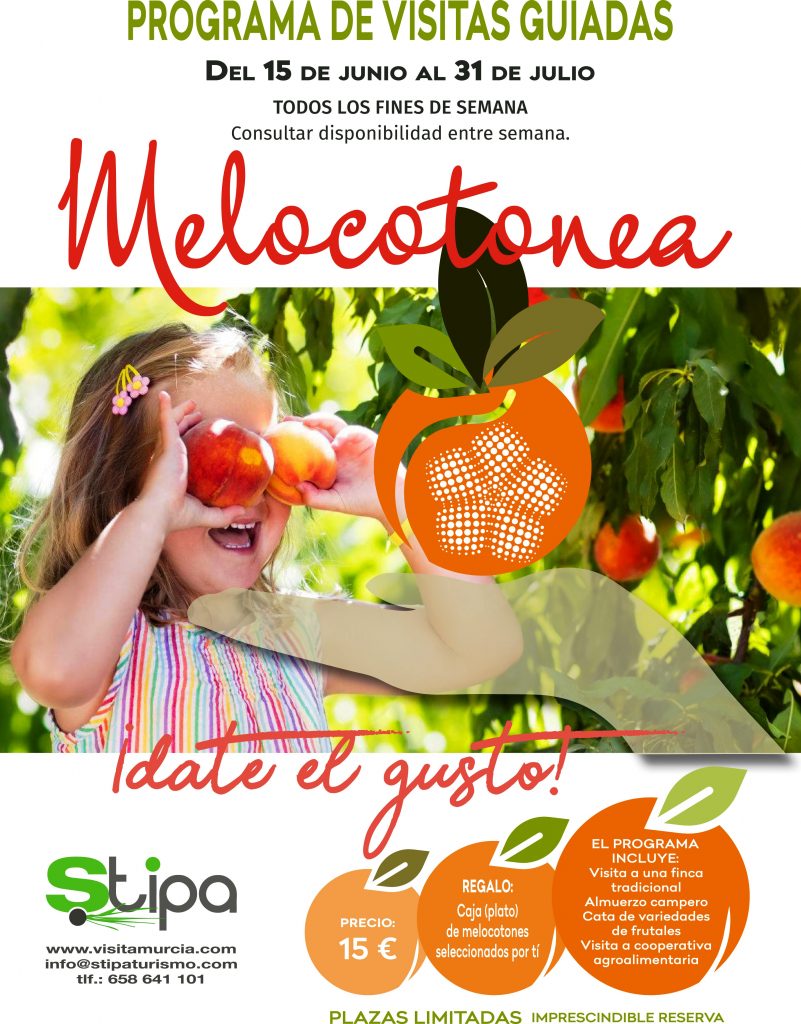 Cartel del proyecto Melocotonea que dará a conocer el melocotón en Cieza.