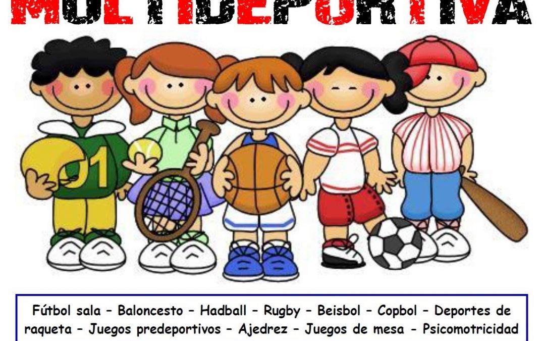 Cartel con la información de la Escuela de Verano Multideportiva del Club Atlético Cieza.