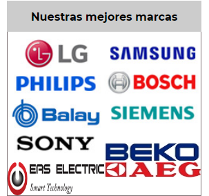 Banner de la web con los Logotipos de marcas de electrodomésticos en Cieza.