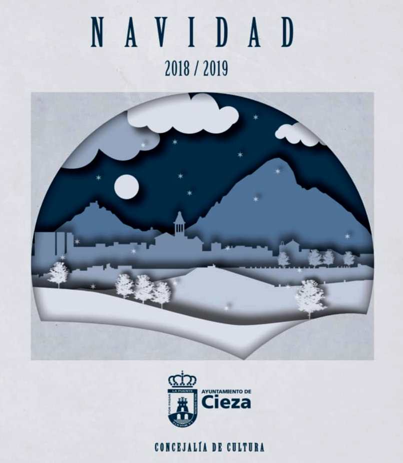 Cartel de Navidad del Ayuntamiento de Cieza año 2018.