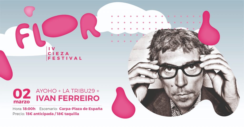 Cartel del concierto de Ivan Ferreiro en Cieza.
