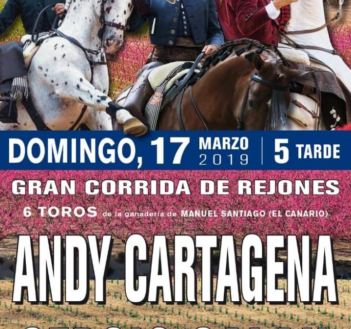 Andy Cartagena, Sergio Galán y Lea Vicens, cartel del 17 de marzo en Cieza