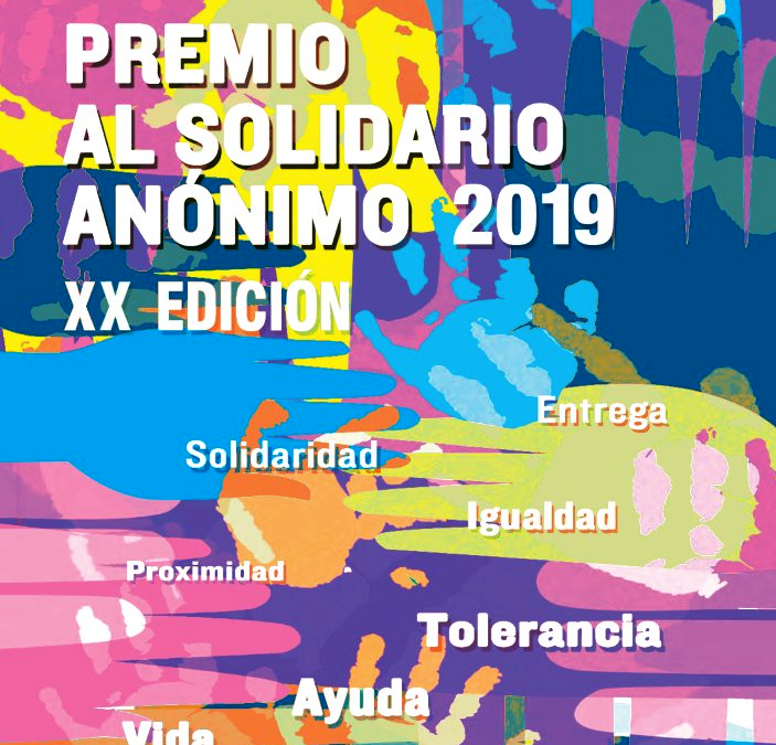 La Oficina de Voluntariado Municipal informa del “Premio al Solidario Anónimo 2019 XX Edición”