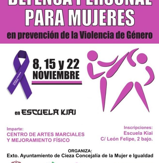 El Ayuntamiento de Cieza imparte un curso gratuito de defensa personal para mujeres