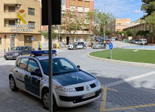 La Guardia Civil detiene a un vecino de Cieza que eludió un control policial y se dio a la fuga