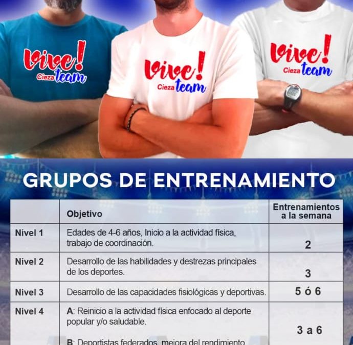Información y presentación de actividades del nuevo Club Deportivo Vive Cieza Team