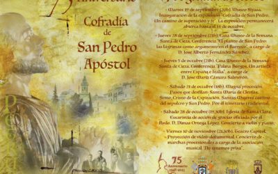 Actos previstos por el 75 Aniversario de la Cofradía de San Pedro